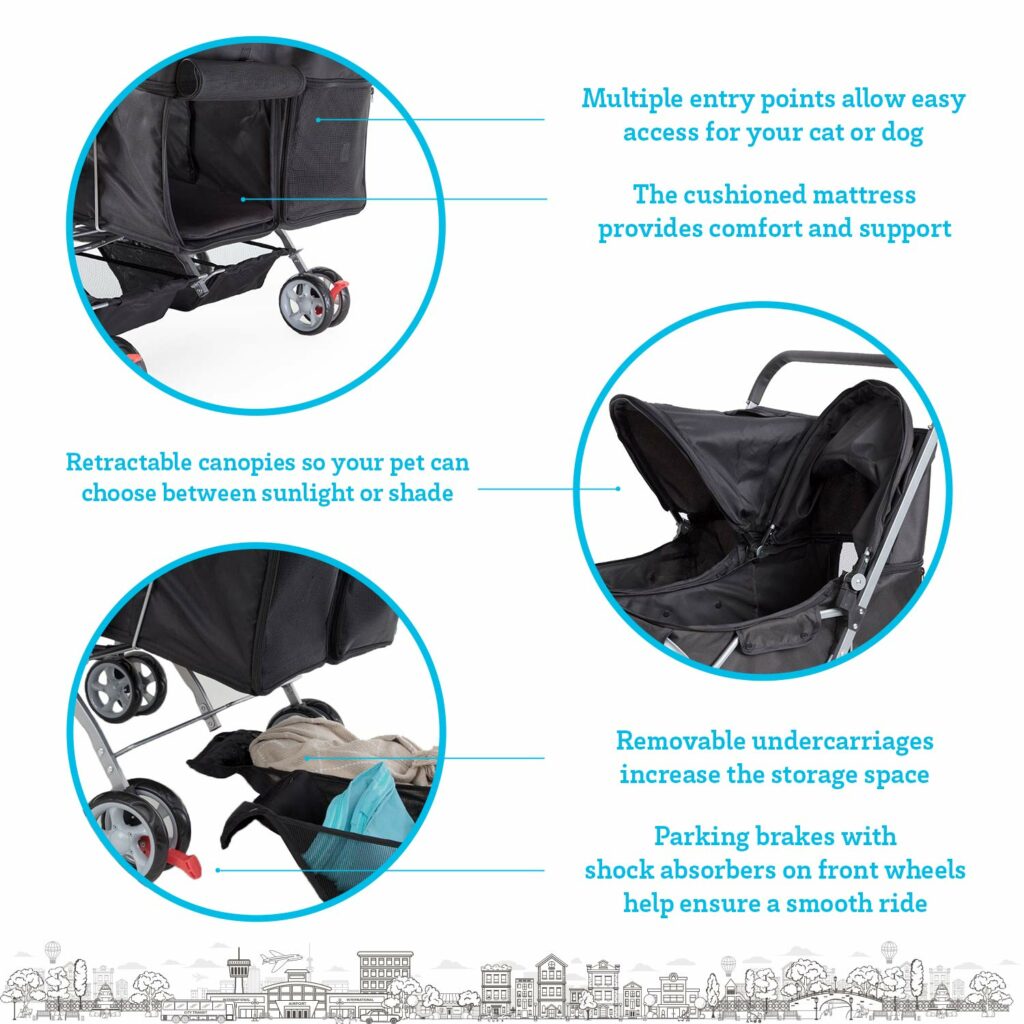 The Best Double Pet Stroller - 5 Top Picks - Paws & Pals