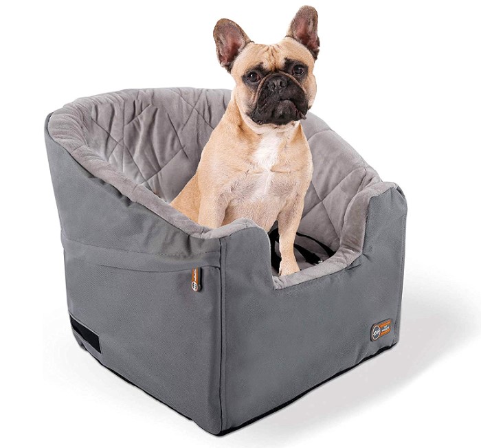 Best French Bulldogs Car Seats - Buying Guide - K & H Booster Car Seat
