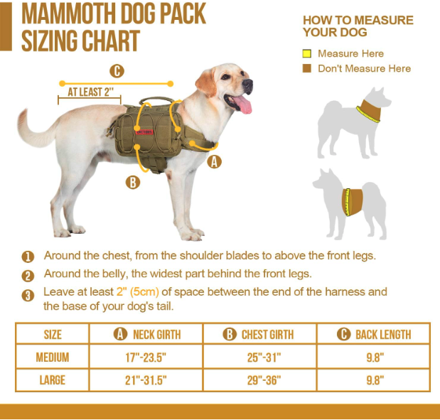 Best Dog Backpacks for Hiking - OneTigris