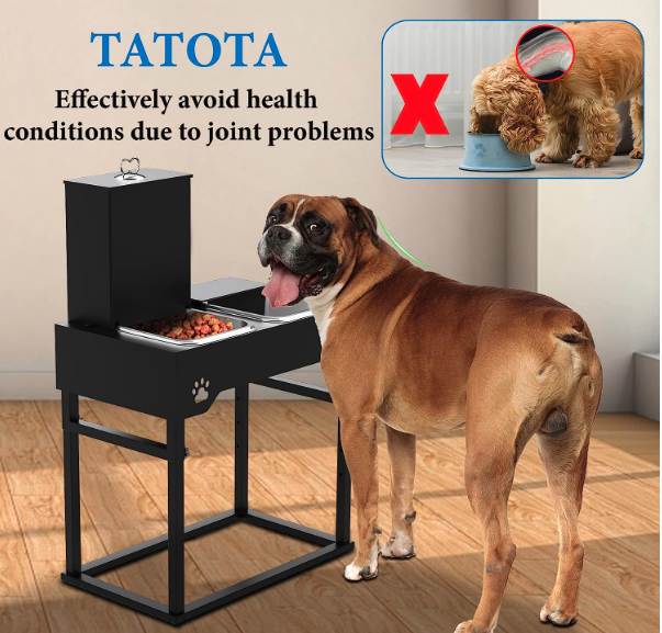 Best Rated Elevated Dog Bowls For Large Dogs - Tatota